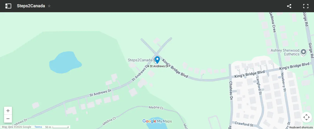 Steps2Canada Map
